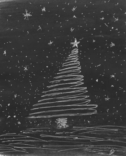 Xmas black tree